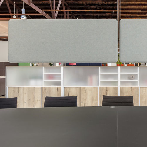 Office partition - WINEA SONIC - WINI Büromöbel Georg Schmidt GmbH & Co. KG - modular / suspended / aluminum