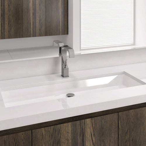 Undercounter washbasin - VC 836U - WETSTYLE - composite / quartz / rectangular