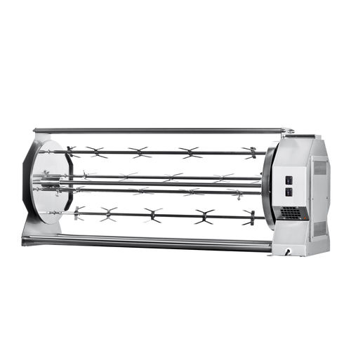 Wood-burning rotisserie - CAMINO 42/P - ELANGRILL - charcoal / commercial