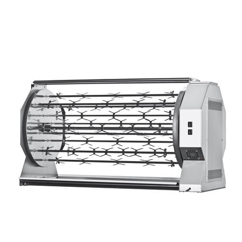 Wood-burning rotisserie - CAMINO 48/P - ELANGRILL - charcoal / commercial
