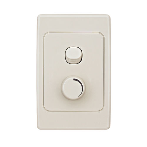 Light dimmer switch 2000 Clipsal rotating / recessed / plastic