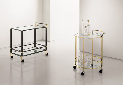 Home service trolley - ELODEA - ORSENIGO - glass