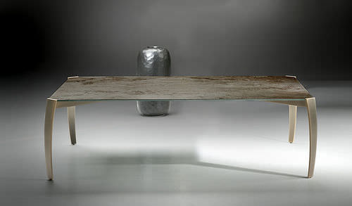 Contemporary table - SPIDER - ORSENIGO - glass / rectangular