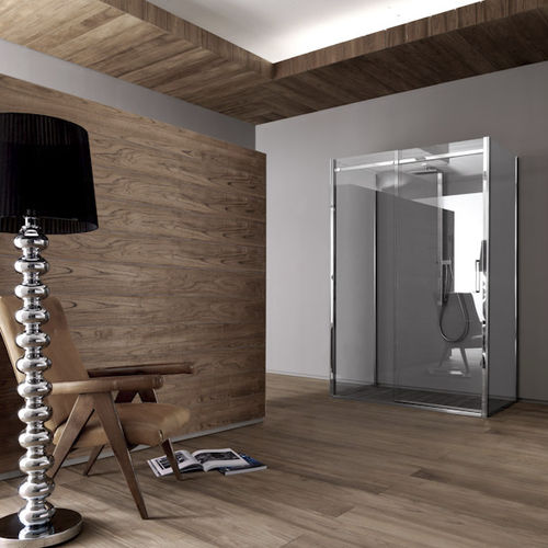 Sliding shower screen - DUNA: M1 MISTRAL - Bianchi & Fontana - tempered glass