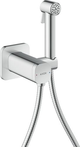 Square hand shower - 29243000 - Axor - metal / contemporary / chrome finish