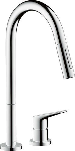Countertop mixer tap - 34822000 - Axor - chrome-plated brass / kitchen / 2-hole