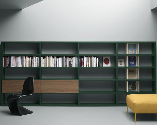 Free-standing bookcase - BOX 11 - md house - contemporary / lacquered wood