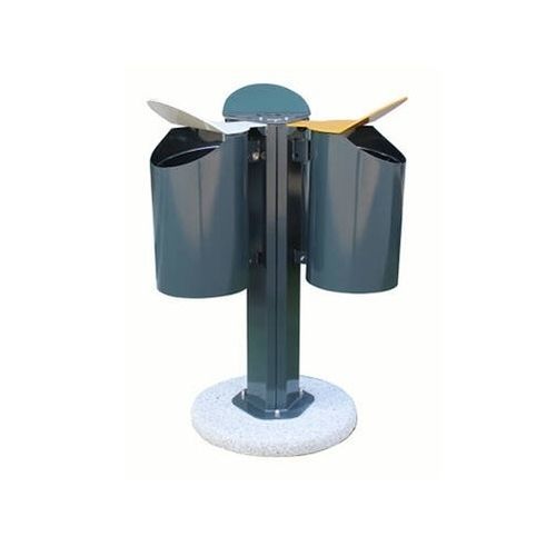 Public trash can - COROLLA - Calzolari - recycling / floor-standing / metal