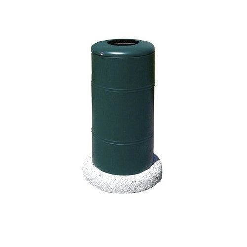 Public trash can - PEGASO - Calzolari - steel / concrete / without lid