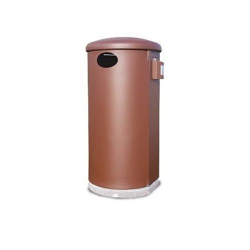 Public trash can - RIGEL - Calzolari - steel / concrete / with built-in ashtray