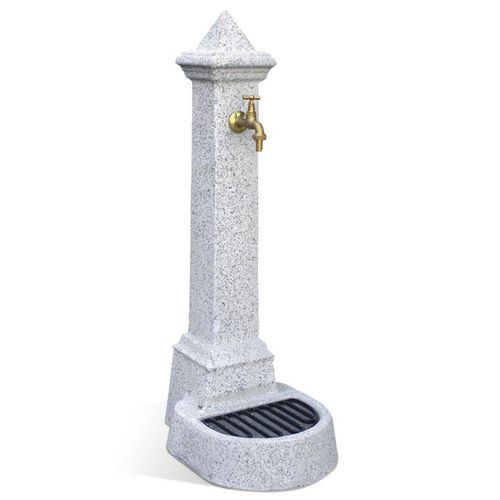 Outdoor drinking fountain - VAR - Calzolari - engineered stone / for public space / for urban areas