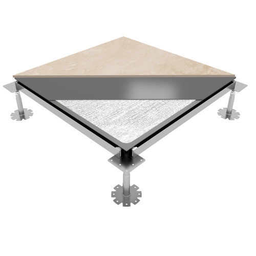 Wooden raised access floor - GAMAFLOR FULL EH 2000 - ACCESS FLOOR POLYGROUP - steel / cement / ceramic