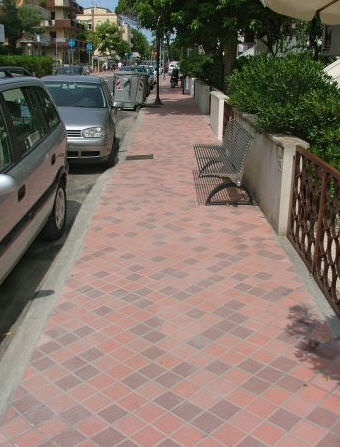 Engineered stone tile - COMPACT : RED-ADOBE - La Pietra Compattata - polished / outdoor / for floor