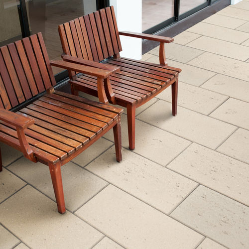 Concrete paving slab - ROMAN TRAVERTINE - MASPE PAVINGS - engineered stone / outdoor / pedestrian