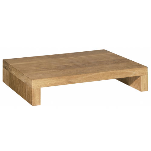 Contemporary bedside table - NT01 MAX  - e15 - oak / walnut / waxed wood