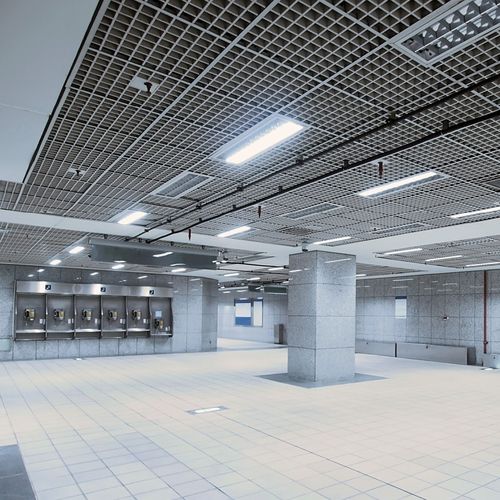 Painted aluminum suspended ceiling - BASE 4 – T15 - Atena spa - panel / for conference rooms / indoor
