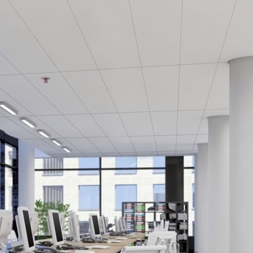 Aluminum suspended ceiling - COMPACT - Atena spa - steel / panel / for office