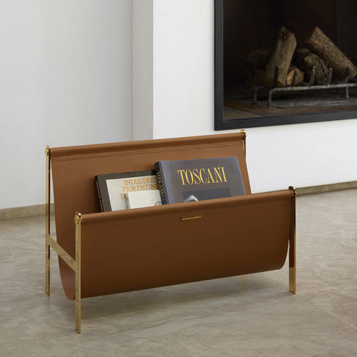 Contemporary magazine rack -  PORTARIVISTE  - OPINION CIATTI - home / steel / leather