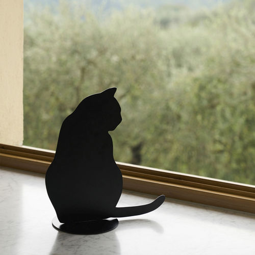 Steel sculpture - OMBRES DE CHATS - OPINION CIATTI - free-standing / black / animal