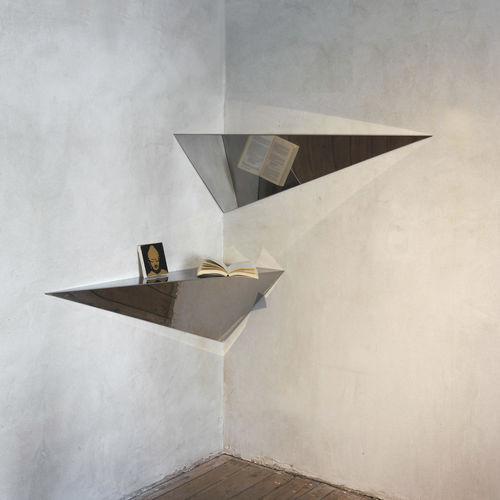 Wall-mounted shelf - HENRI - OPINION CIATTI - contemporary / stainless steel / polished stainless steel