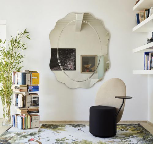 Wall-mounted mirror - REGIO   - OPINION CIATTI - contemporary / oval / silver-colored