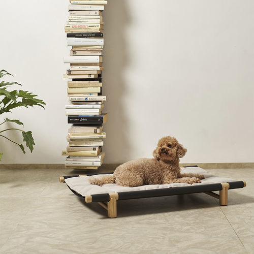 Fabric dog bed - BERBERÉ - OPINION CIATTI - leather / ash / brown