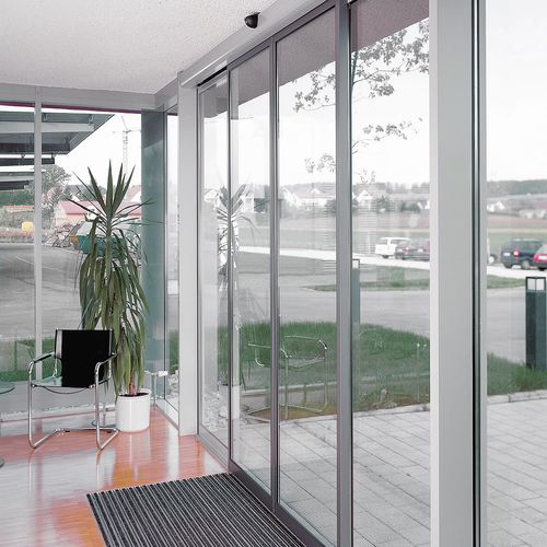 Entry door - ST PRO RC2 - dormakaba - aluminum / sliding / contemporary