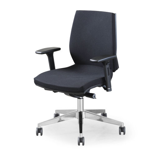 Contemporary office armchair - ENA - Fantoni - fabric / adjustable-height / commercial