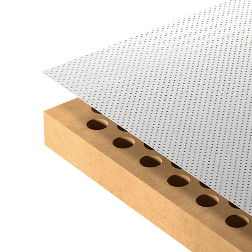 Ceiling acoustic panel - NANOFOR - Fantoni - for wall / MDF / rectangular