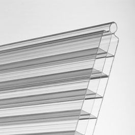Cellular polycarbonate sheet - SEPLUX 16 - SEP - flat / roof / with UV protection