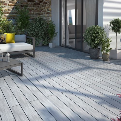 WPC deck board - BRUSHED ATMOSPHERE - silvadec