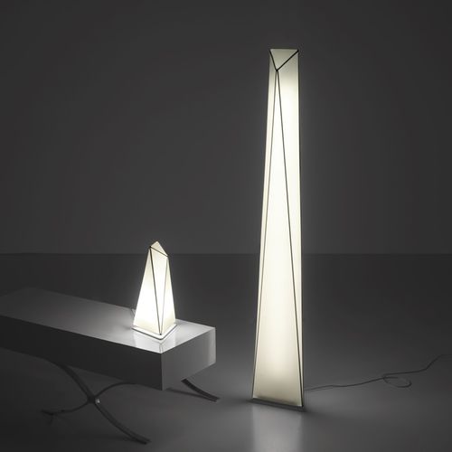 Floor-standing lamp - POLARIS - Ole! Lighting - canvas / contemporary / corded