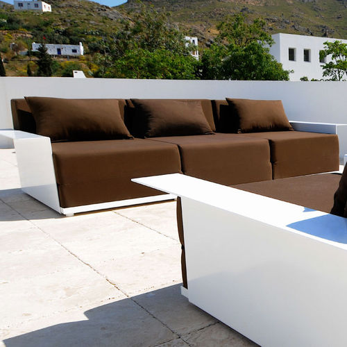 Modular sofa - RADIUS DESIGN - contemporary / garden / acrylic fabric