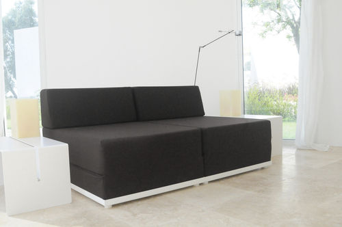 Sofa bed - 4 INSIDE - RADIUS DESIGN - contemporary / acrylic fabric / beige
