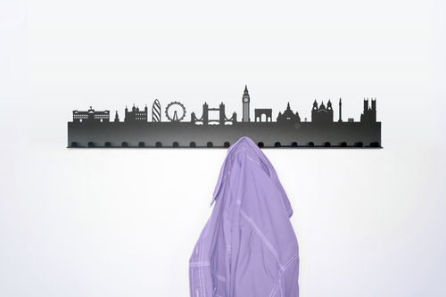 Wall-mounted coat rack - CITY - RADIUS DESIGN - contemporary / powder-coated steel