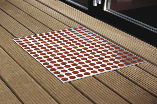 Home entrance mat - FEET-BACK 3  - RADIUS DESIGN - stainless steel / plastic / with brush