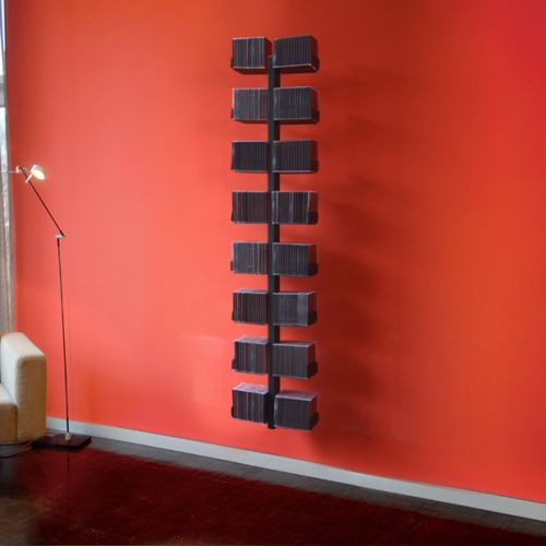 Wall-mounted shelf - CD-BAUM 1 BIG - RADIUS DESIGN - contemporary / steel / for CDs