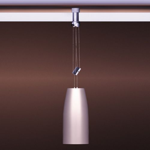 Halogen track light 1LIGHT RADIUS DESIGN round / aluminum