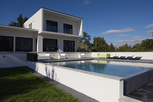 Outdoor swimming pool - ST ETIENNE 42 - PISCINES CARRE BLEU - for hotel / in-ground / concrete