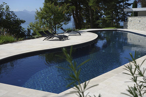 Outdoor swimming pool - RENOVATION - PISCINES CARRE BLEU - in-ground / concrete