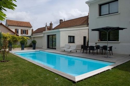Outdoor swimming pool - TROYES - PISCINES CARRE BLEU - in-ground / concrete