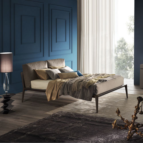 Double bed - KALÈ - Olivieri - contemporary / upholstered / with headboard