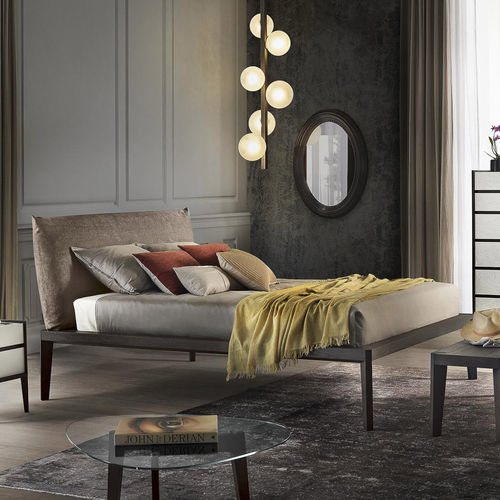 Double bed - ANDREA  - Olivieri - contemporary / with upholstered headboard / fabric