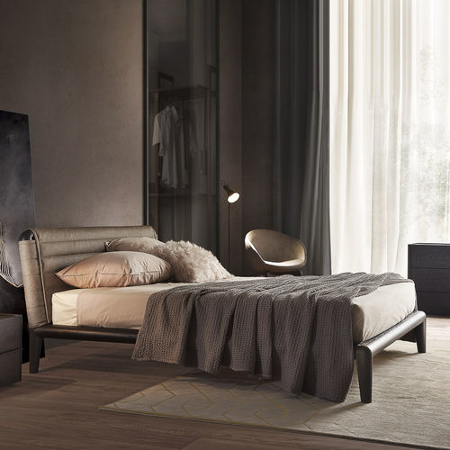 Double bed - GINEVRA - Olivieri - contemporary / upholstered / with upholstered headboard