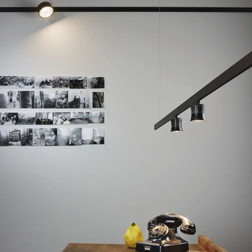 LED track light - FIFTY FIX - Buschfeld Design - round / metal / commercial