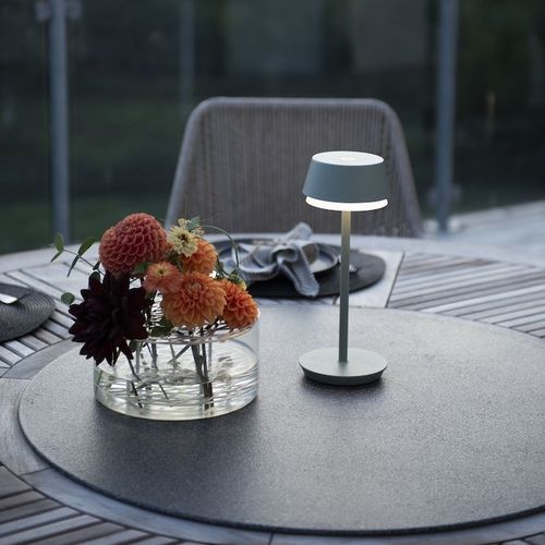 Table lamp - LYON - Gnosjö Konstsmide - aluminum / contemporary / with rechargeable battery