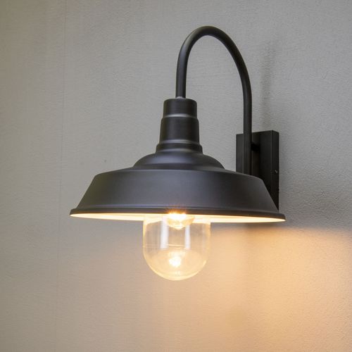 Contemporary wall light - TRAPANI  - Gnosjö Konstsmide - for outdoor use / steel / glass