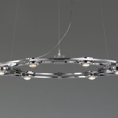 Hanging light fixture - OCULAR 800 - Licht im Raum Dinnebier - LED / round / commercial