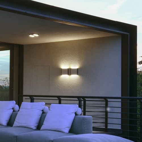 Contemporary wall light - MIMIK 10 - PERFORMANCE IN LIGHTING - indoor / cast aluminum / stainless steel