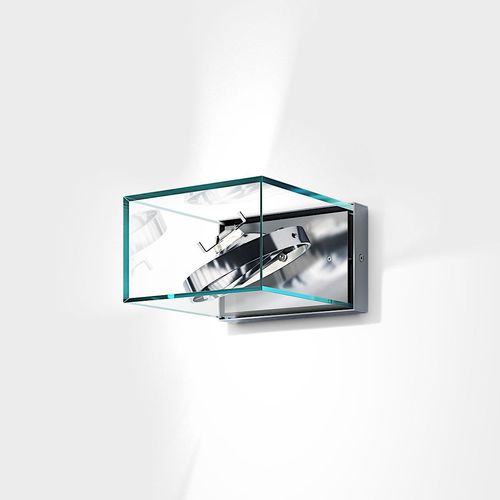 Contemporary wall light - ANN AR111 - IP44 Schmalhorst - outdoor / stainless steel / glass